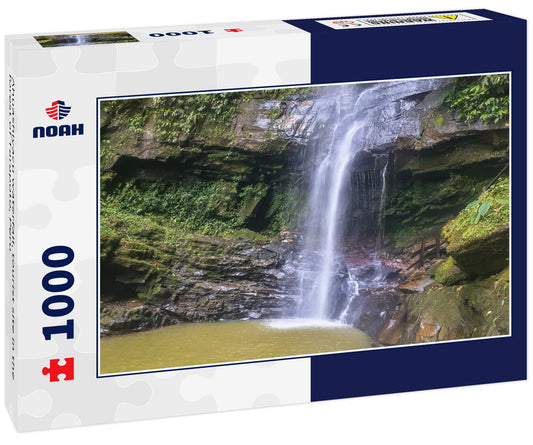Ahuashiyacu waterfall, tourist site in the forest of Tarapoto, Peru