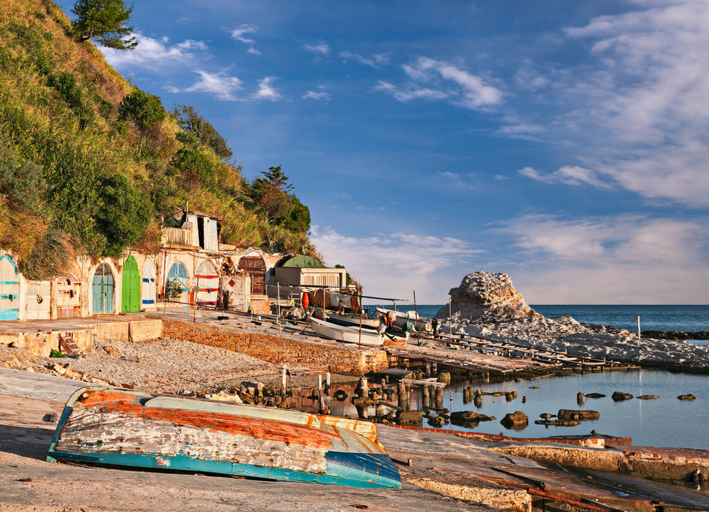 Ancona, Marche, Italy: the city beach of Passetto, Italy