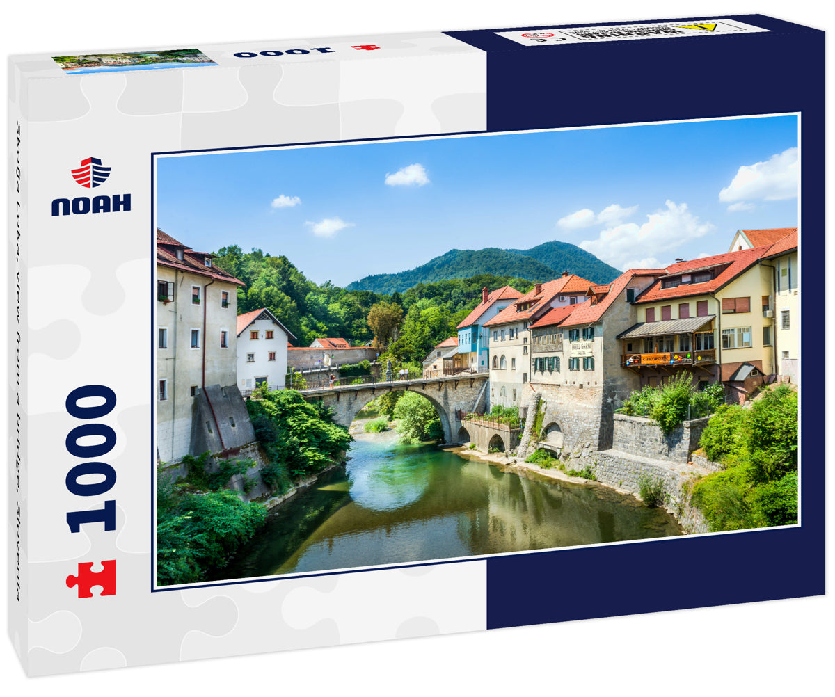 Skofja Loka, view from a bridge, Slovenia