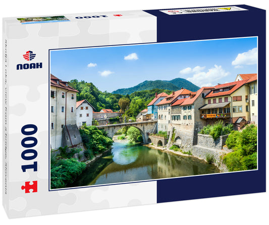 Skofja Loka, view from a bridge, Slovenia