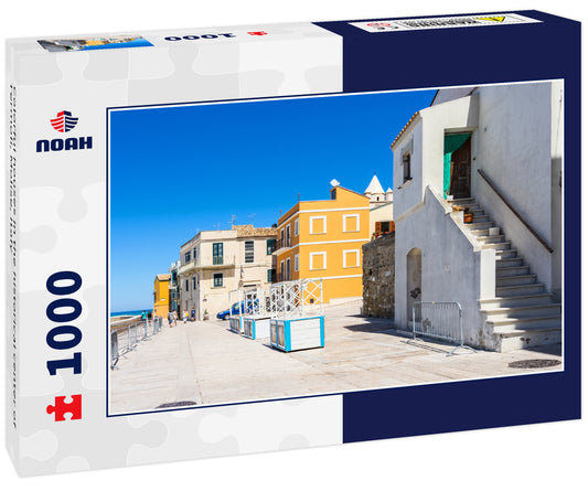 Colorful houses in the historical center of Termoli, Molise, Italy