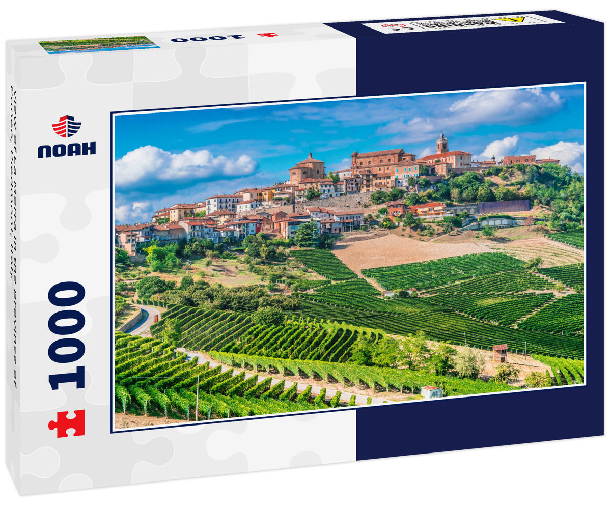 View of La Morra in the province of Cuneo, Piedmont, Italy