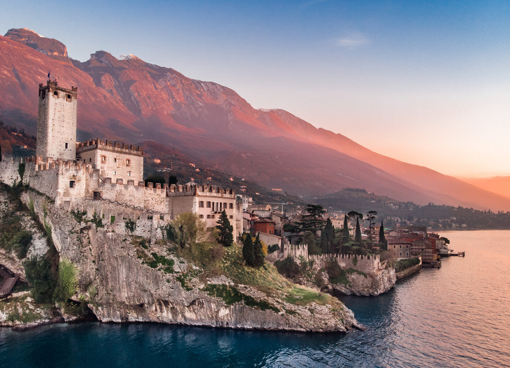 Lake Garda - view of the village Malcesine