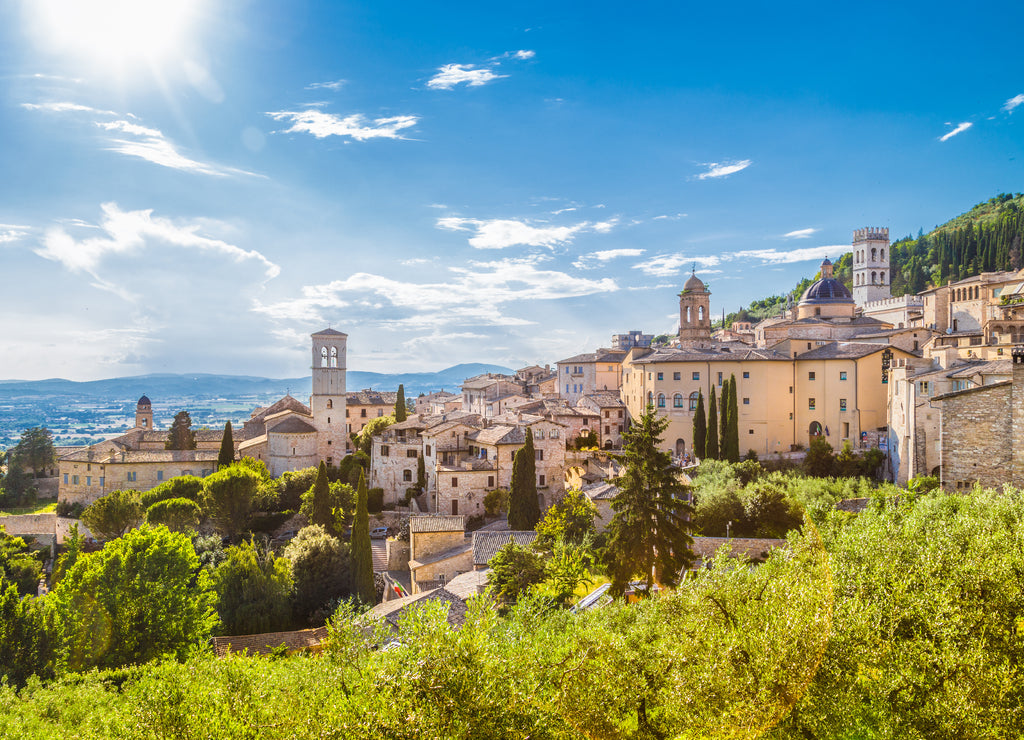 Historical town of Assisi, Umbria, Italy