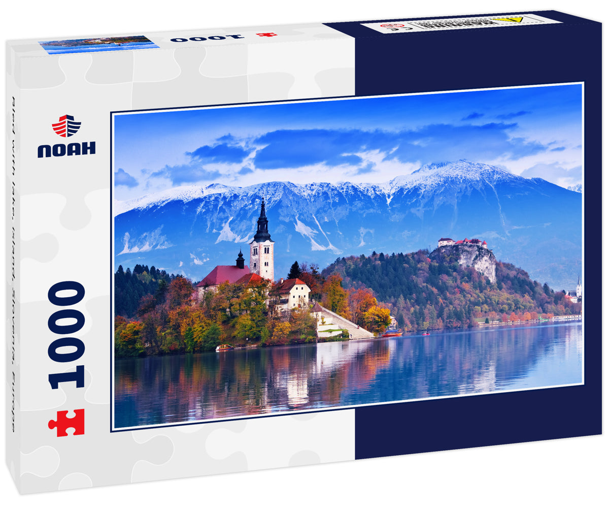 Bled with lake, island, Slovenia, Europe