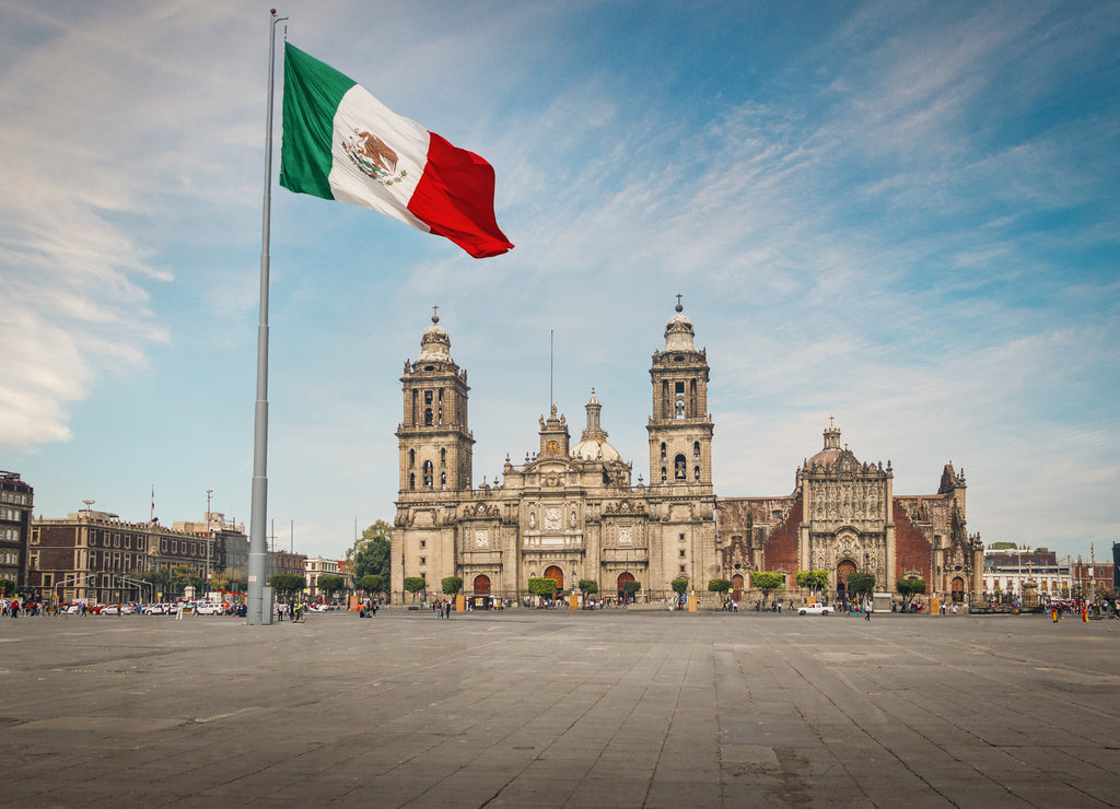 Zocalo Square and Mexico City Cathedral - Mexico City, Mexico