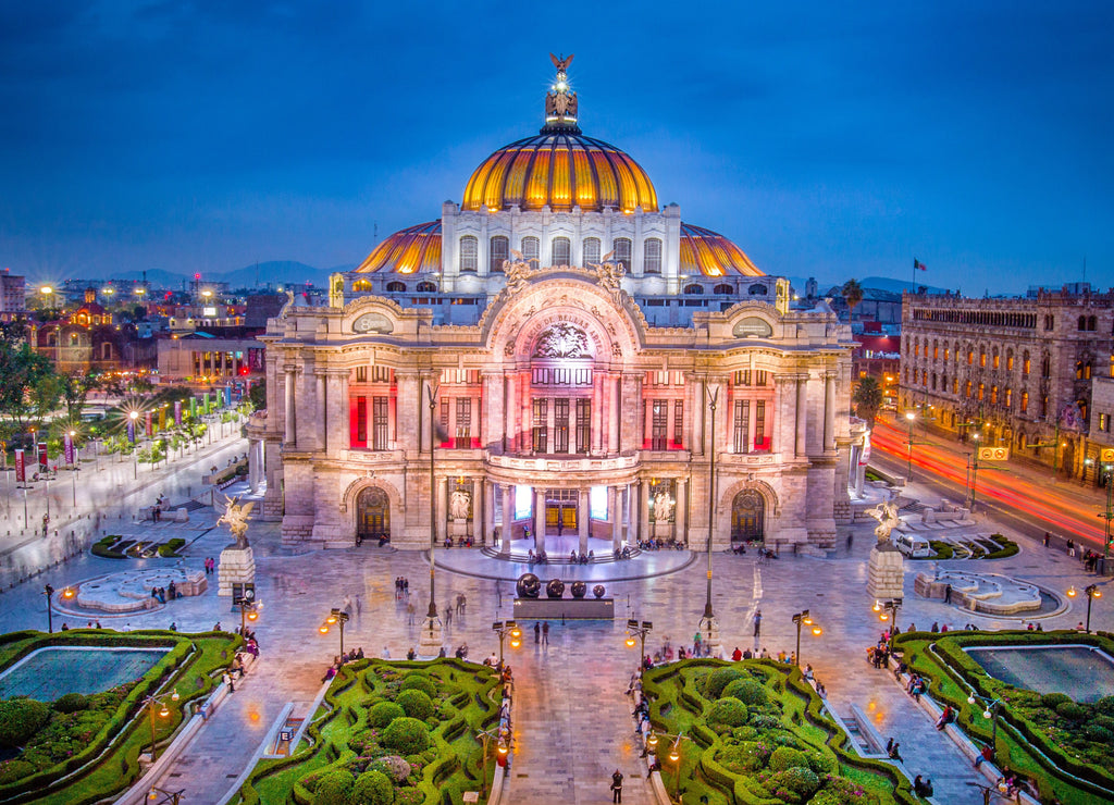 Mexico City - The Palace of Fine Arts aka Palacio de Bellas Artes