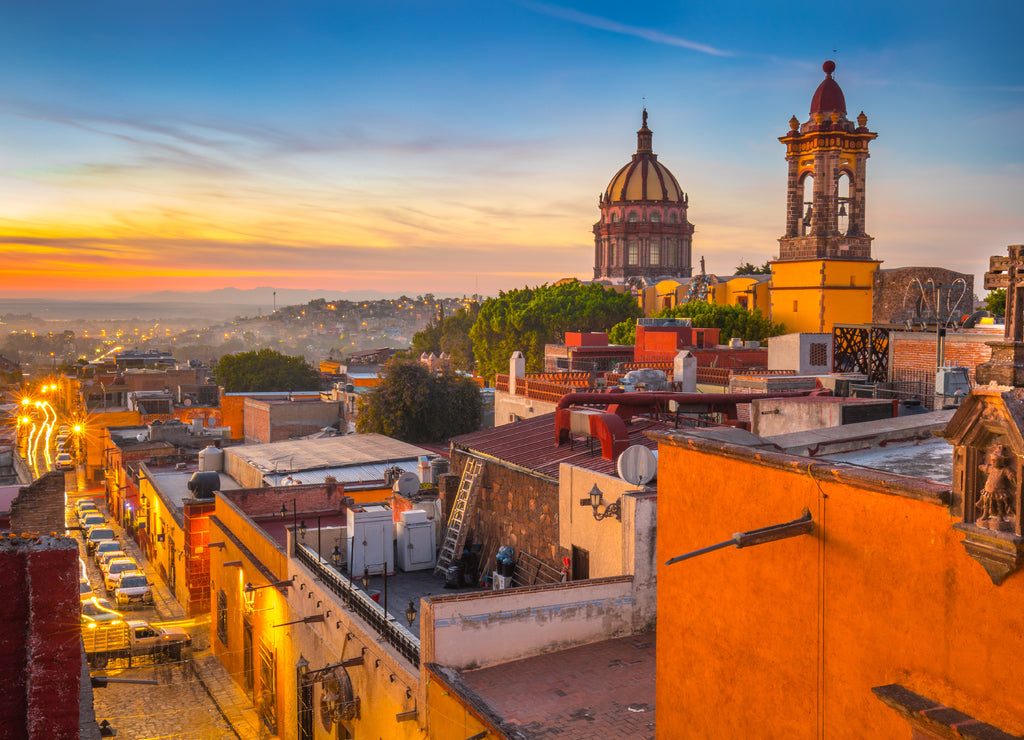 Sunset in San Miguel De Allende, Guanajuato Mexico