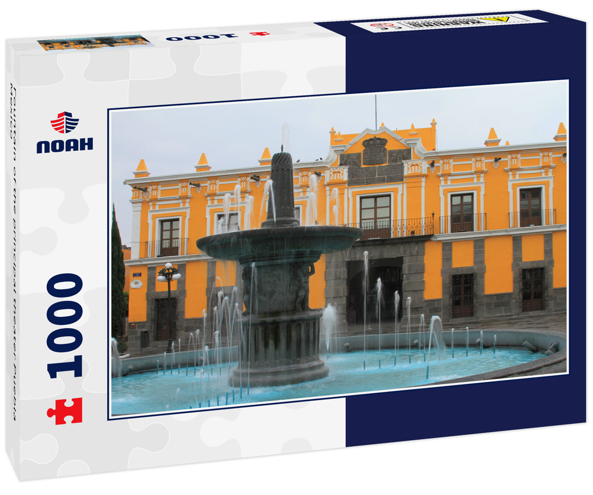 Fountain of the principal theater Puebla Mexico
