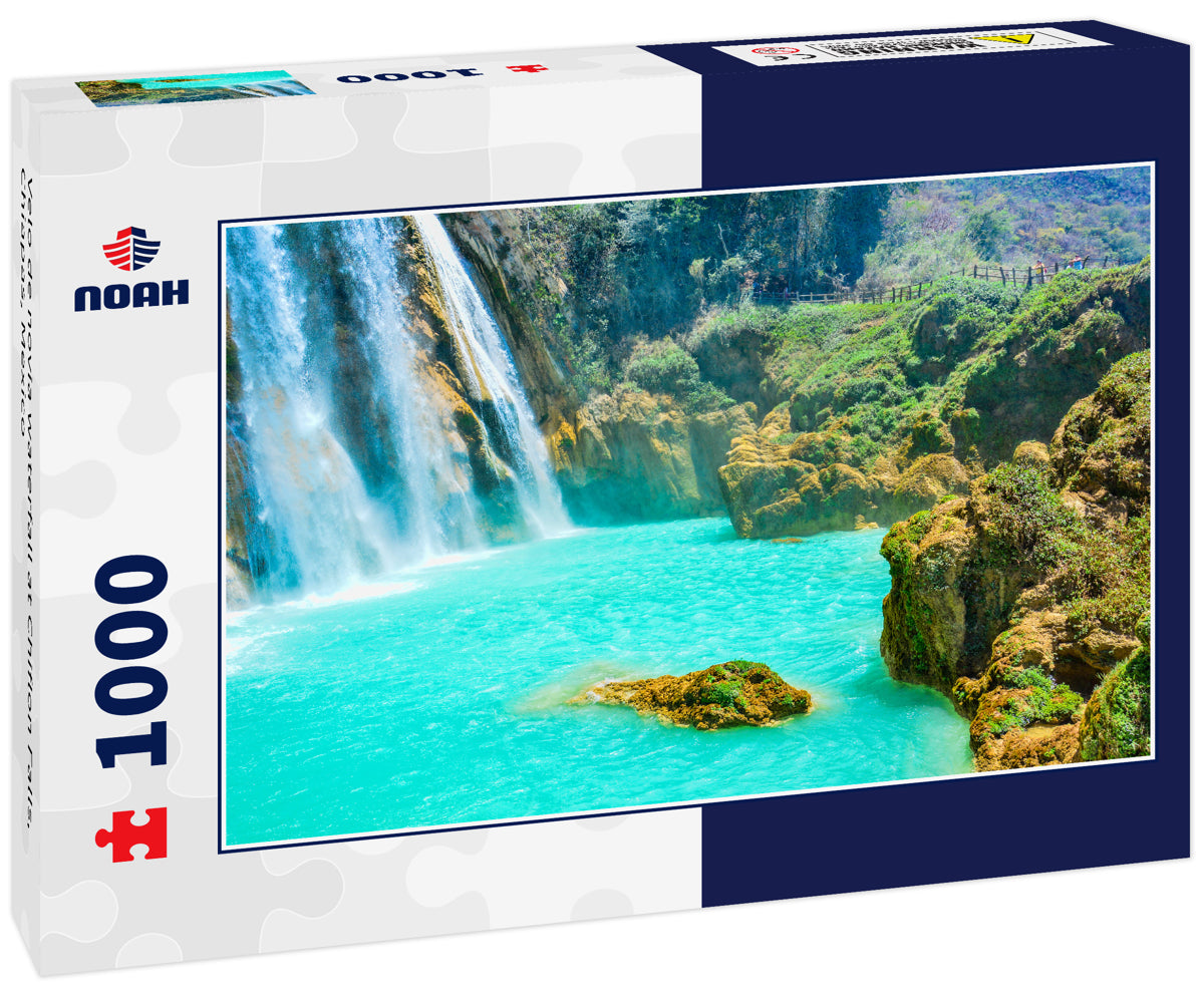 Velo de novia waterfall at Chiflon Falls, Chiapas, Mexico