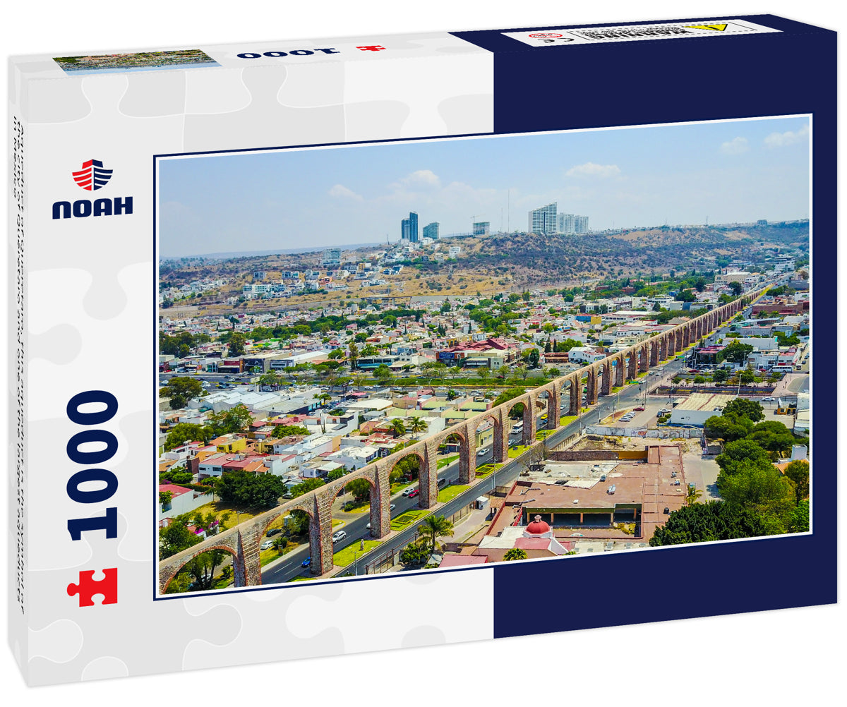 Aqueduct of Queretaro, this aqueduct is the symbol of the city of Queretaro and one of the largest aqueducts in Mexico