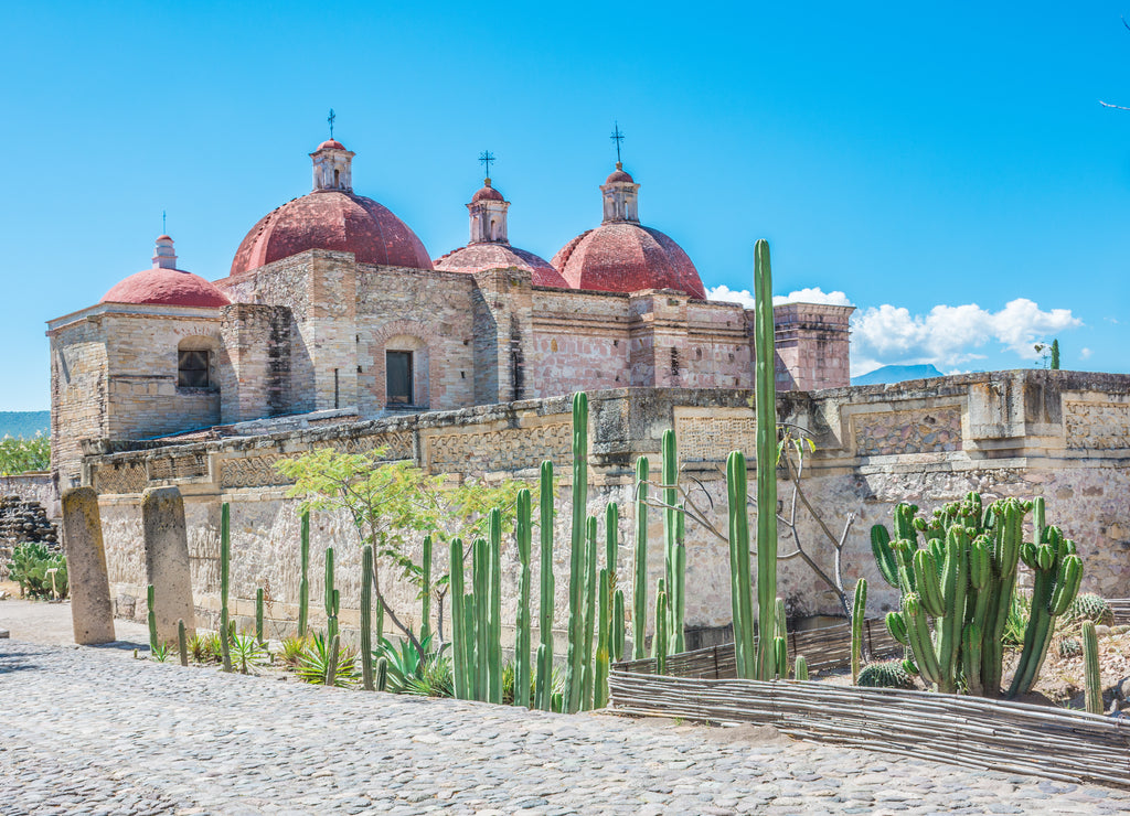 The ancient and incredible archaeological site of Mitla in Oaxaca, Mexico
