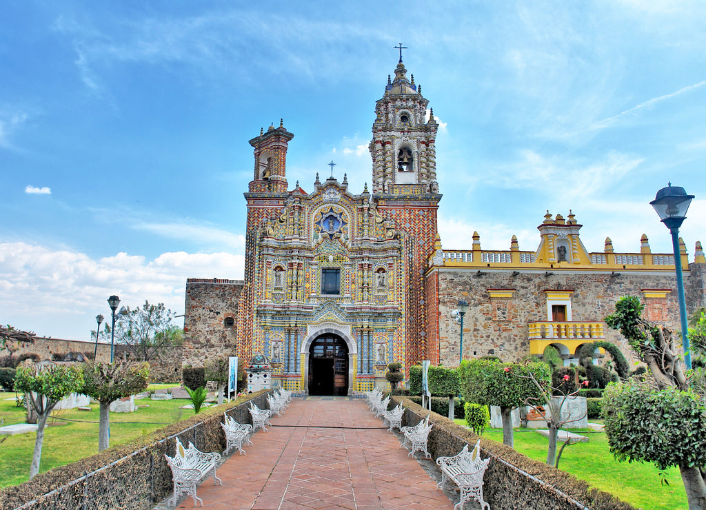 San Francisco Acatepec - a church in Cholula, Puebla, Mexico