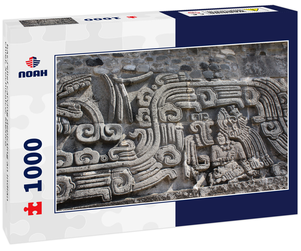 bas-relief carving depicting an Indian chief, Xochicalco, Mexico