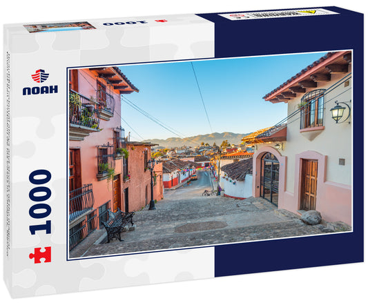 Beautiful colonial alleys and streets of the magical town of San Cristobal de las Casas in Chiapas, Mexico