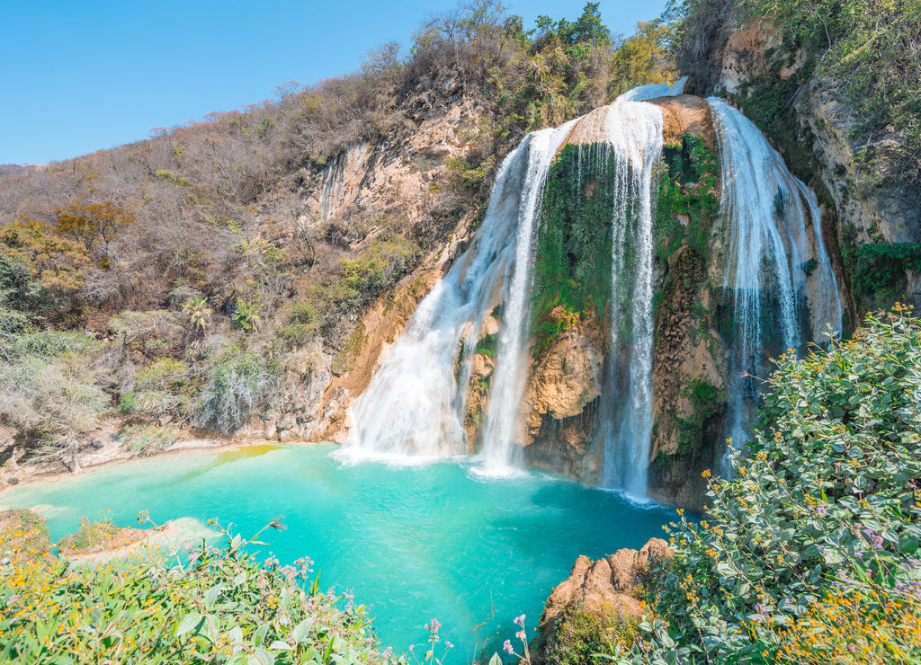 The amazing turquoise waterfalls of Chiflon in Chiapas, Mexico