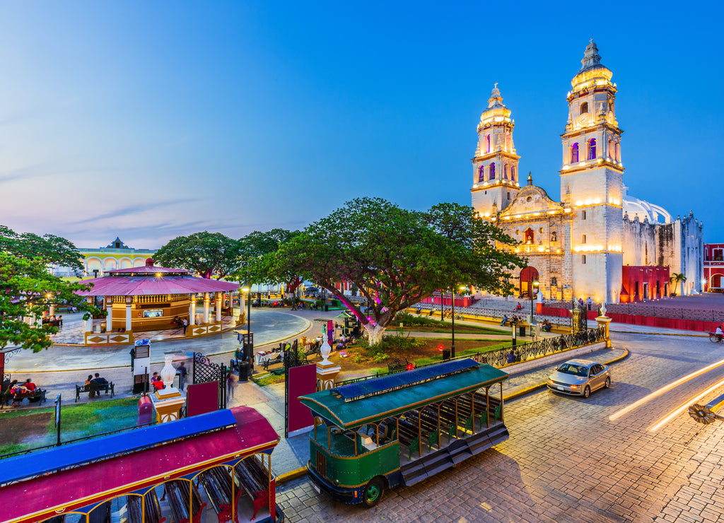 Campeche, Mexico, Independence Plaza in the old town