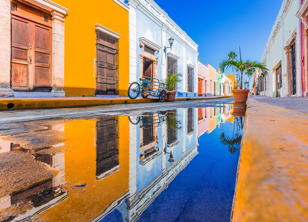 Campeche, Mexico, street in the old town