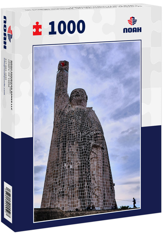 Morelos monument on Janitzio Island in Lake Patzcuaro, Mexico