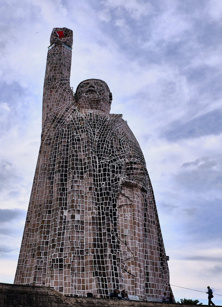 Morelos monument on Janitzio Island in Lake Patzcuaro, Mexico