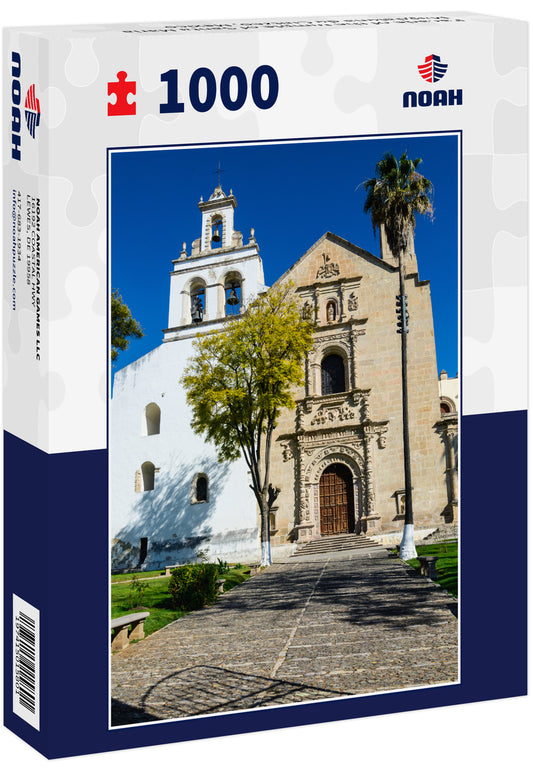Facade of the temple of Santa Maria Magdalena de Cuitzeo, Mexico