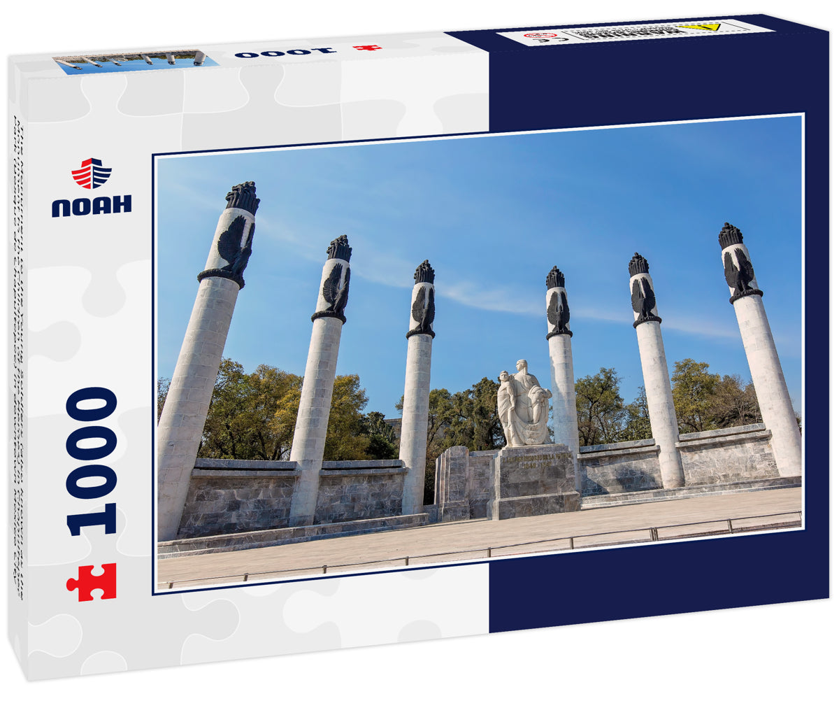The Monument to the Young Soldiers (also known as the Monument to the Children of the Heroes) in Chapultepec Park (Bosque de Chapultepec) in downtown Mexico City