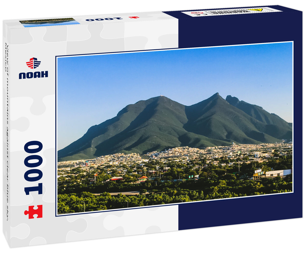 View of mountains against clear blue sky, Mexico