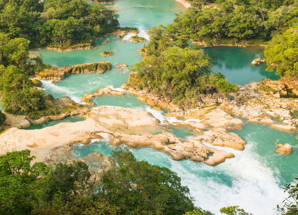 Santo Domingo River. Picture taken in the park "Las Nubes" in the Lacandon Jungle, near Comitán de Domínguez, Mexico