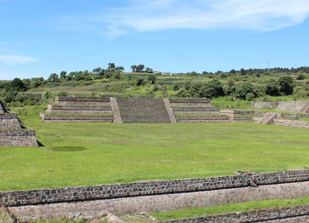 Teotenango ancient ruins against sky, Mexico