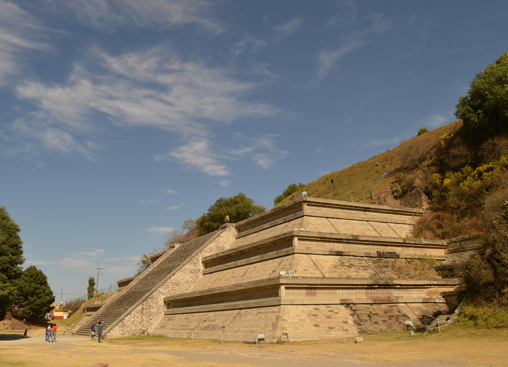 The city of Heroica Puebla de Zaragoza at the foot of the volcano Popocatepetl, Mexico