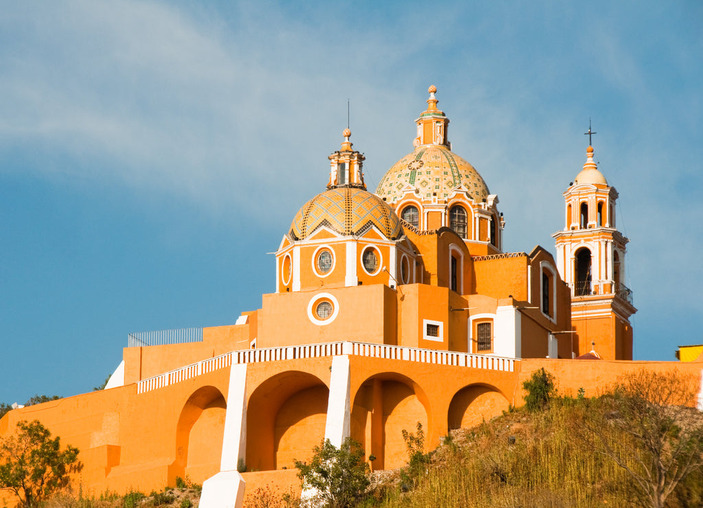 Sanctuary of remedies, Cholula in Puebla (Mexico)