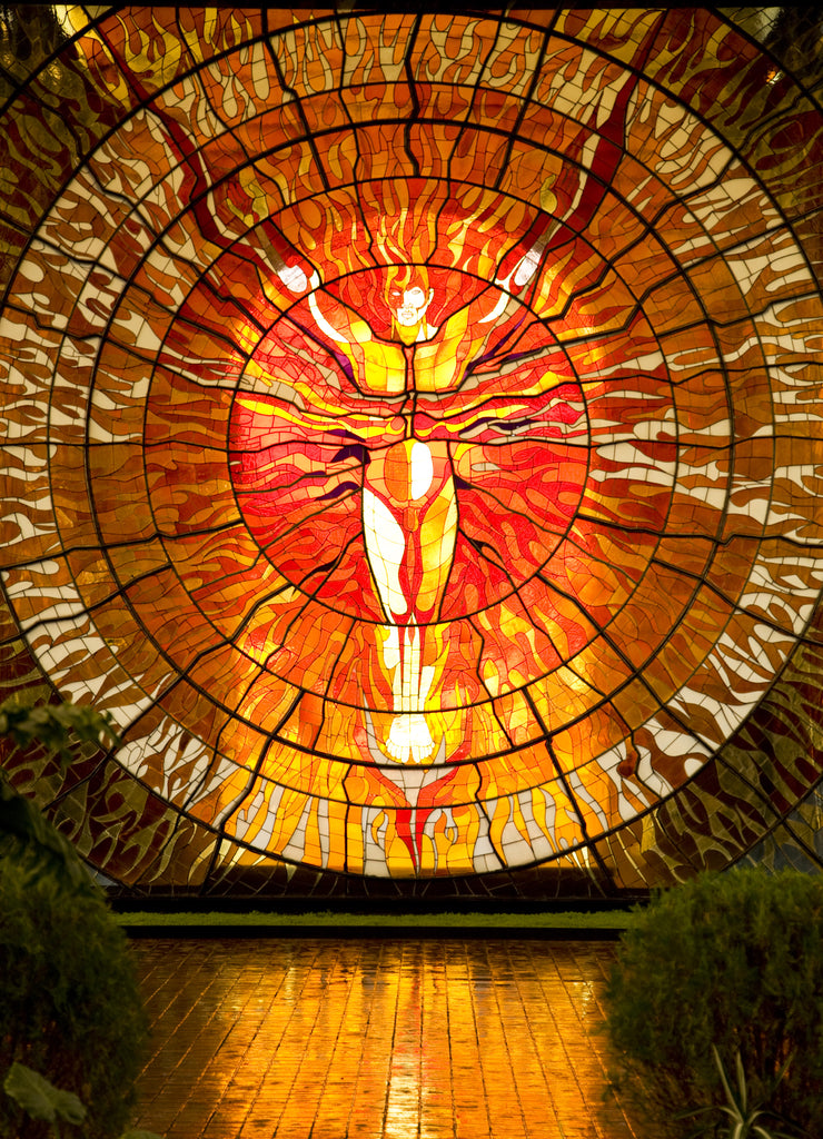 Cosmovitral Botanical Garden Toluca Mexico stained glass window