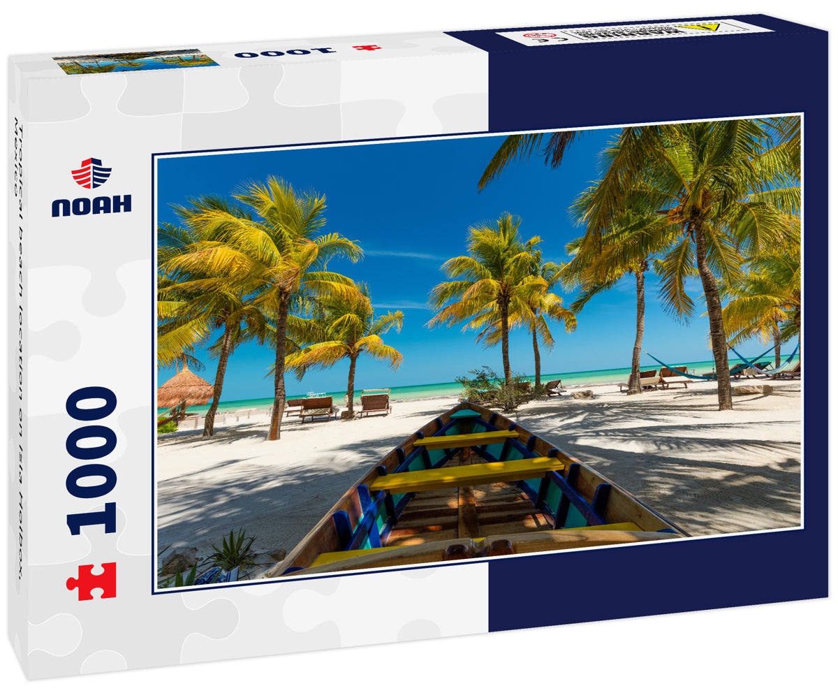 Tropical beach location on Isla Holbox, Mexico