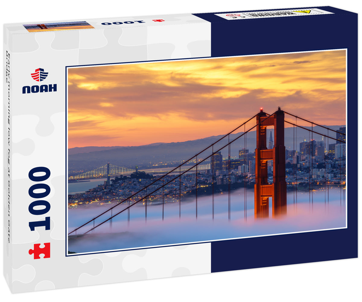 Early morning low fog at Golden Gate Bridge