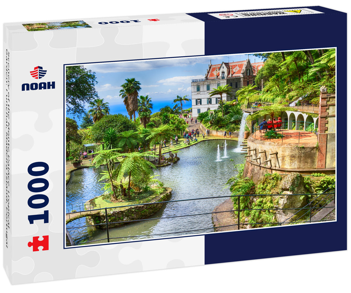 Scenery of the Monte Palace Tropical Garden. Funchal, Madeira Island, Portugal