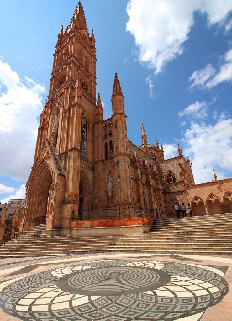 Beautiful neo-gothic temple of Our Lady of Fatima in Zacatecas, Mexico