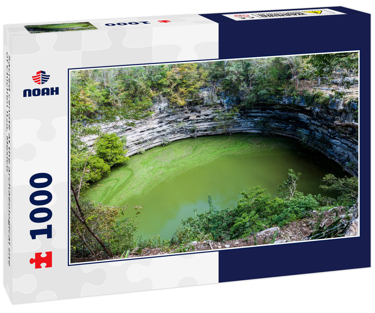 Sacred cenote at the archaeological site of Chichen Itza, Mexico