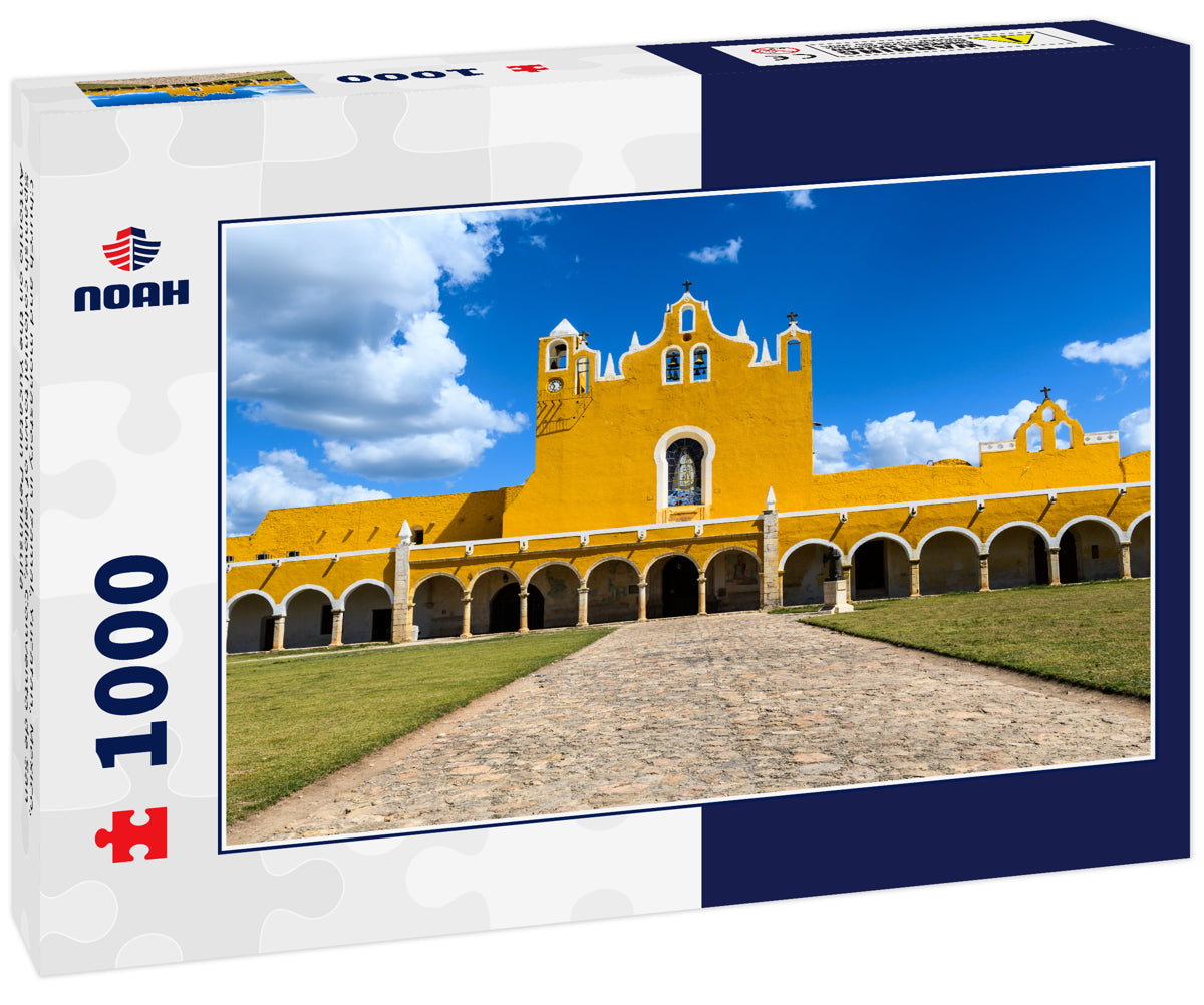 Church and monastery in Izamal, Yucatan, Mexico, Spanish colonial town of Yellow, Convento de San Antonio on the Yucatan Peninsula