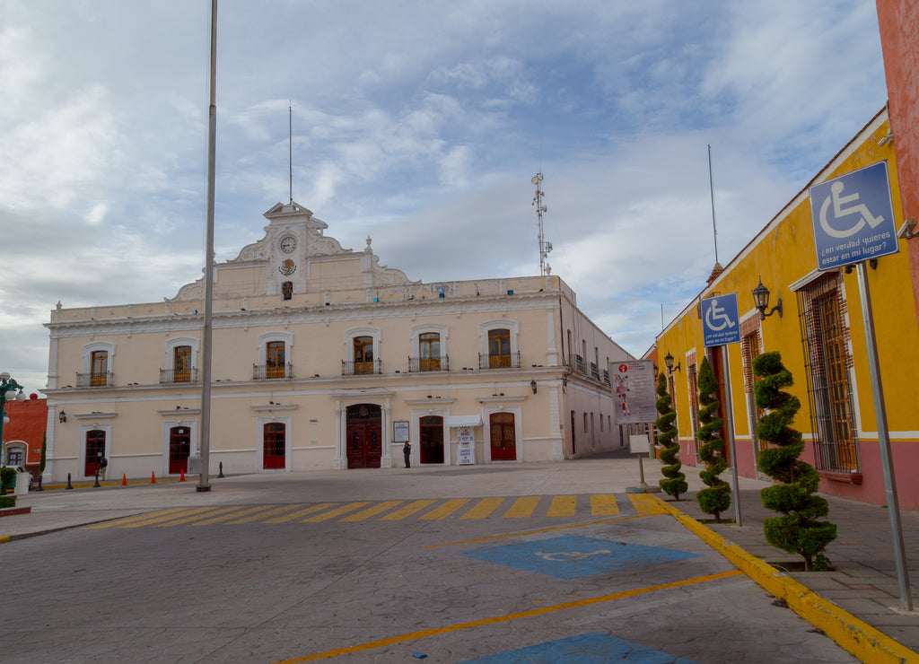Presidency of the Municipality of Huamantla in the center of the city, Mexico