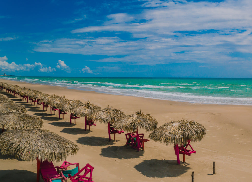 Miramar Beach of Ciudad Madero Tamaulipas, Mexico