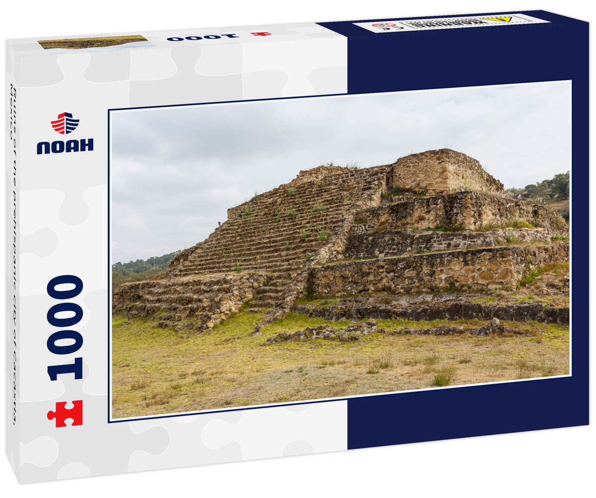 Ruins of the prehispanic city of Cacaxtla, Mexico