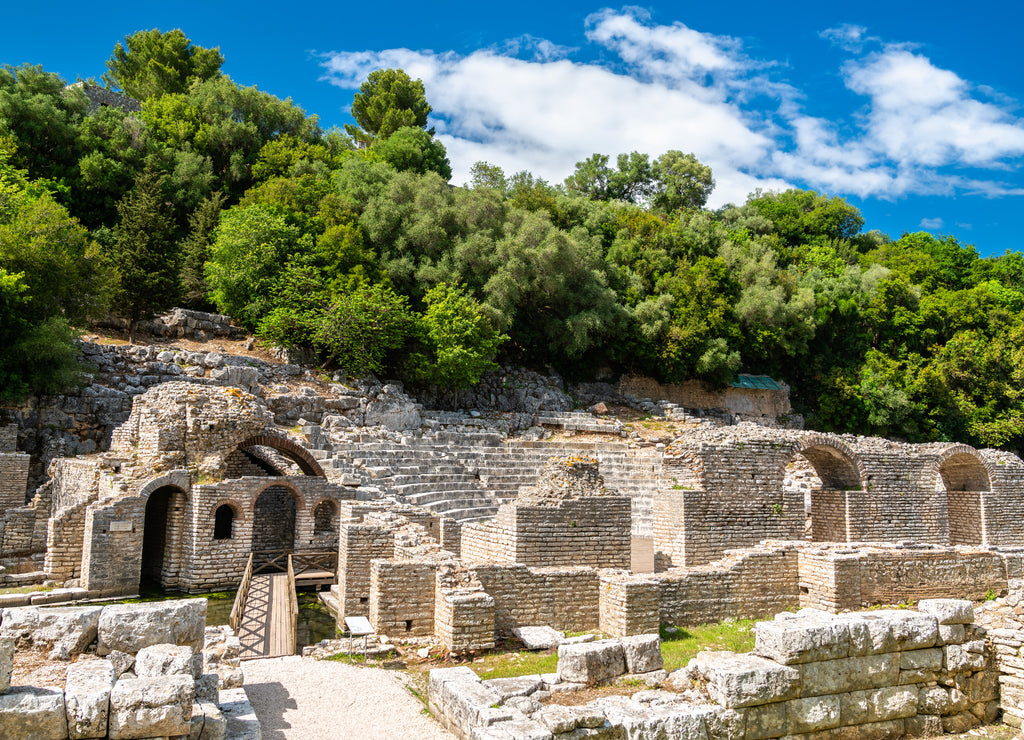 Ruins of the ancient town of Butrint in Albania
