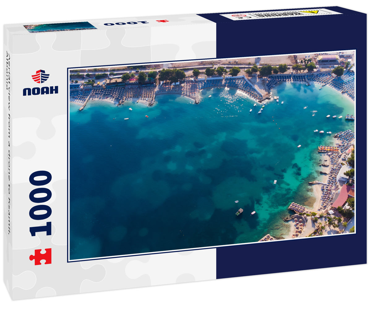 Aerial view from a drone to Ksamil, Albania