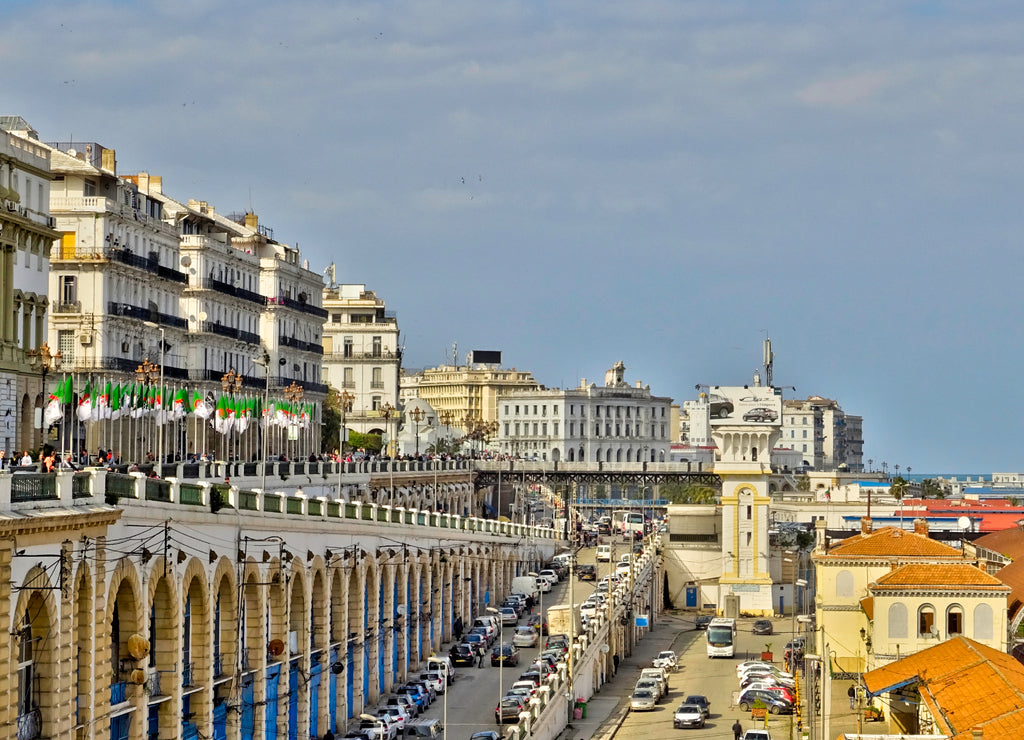 Algiers colonial architecture, Algeria, HDR Image