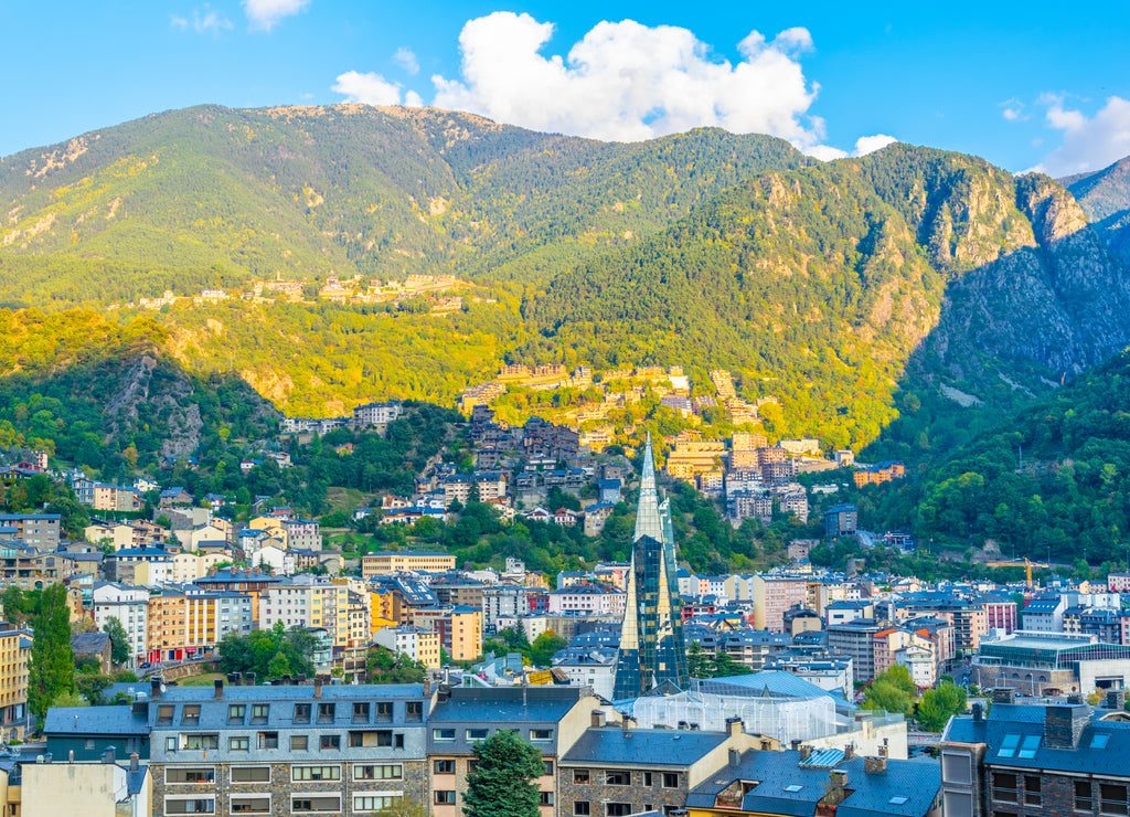Aerial view of Andorra la Vella