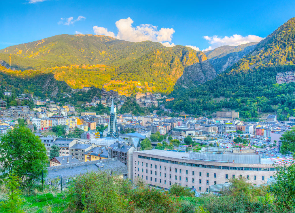 Aerial view of Andorra la Vella