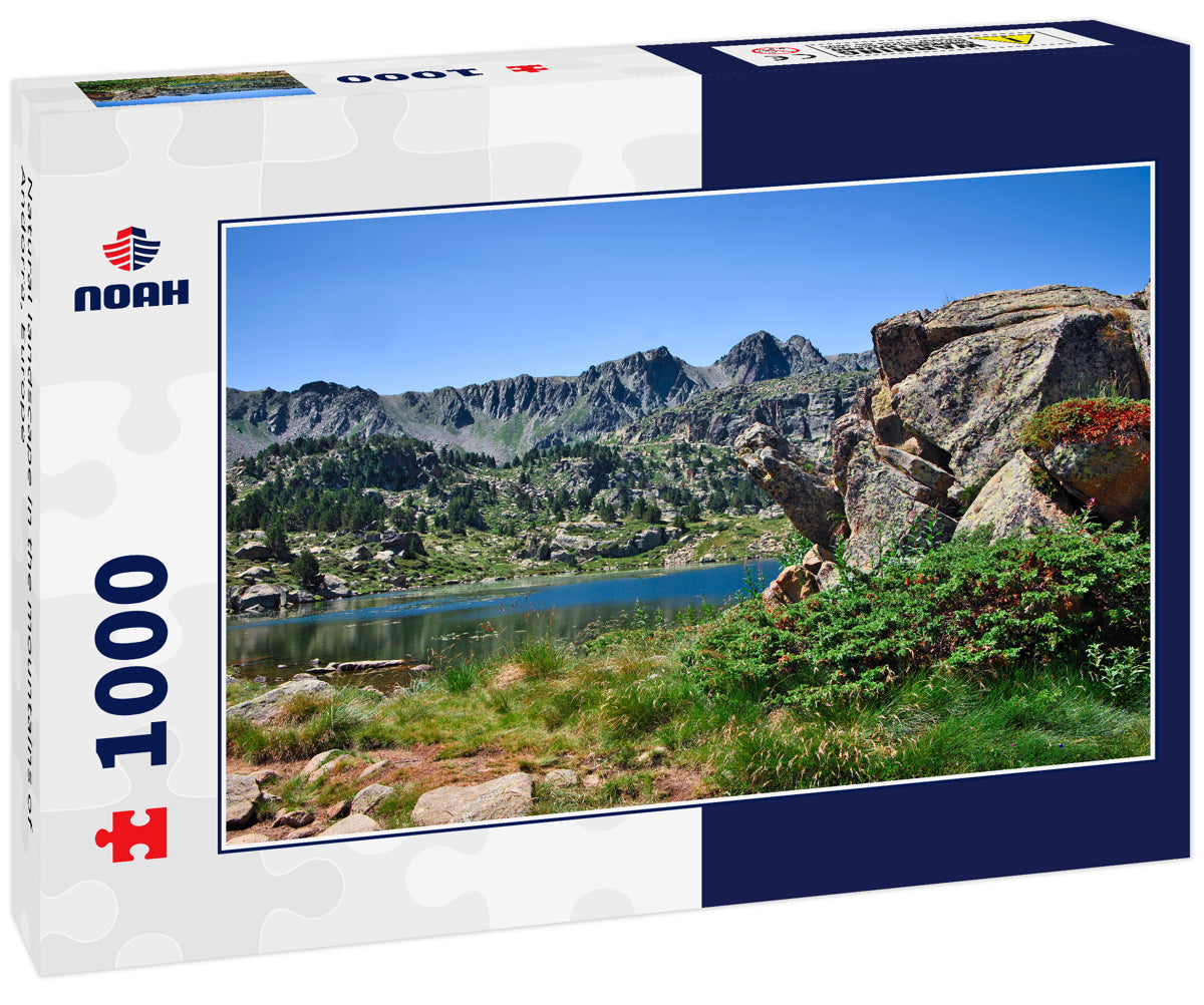 Natural landscape in the mountains of Andorra, Europe