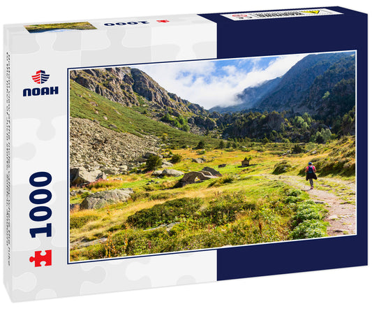 Bottom view of the Incles valley where the hike to the lakes of Jucla starts, Soldeu, Andorra