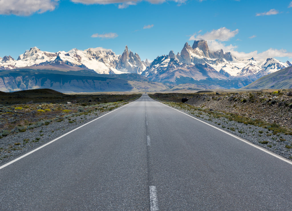 Cerro Torre & Fitz Roy from Route 23, El Chalten (Argentina)