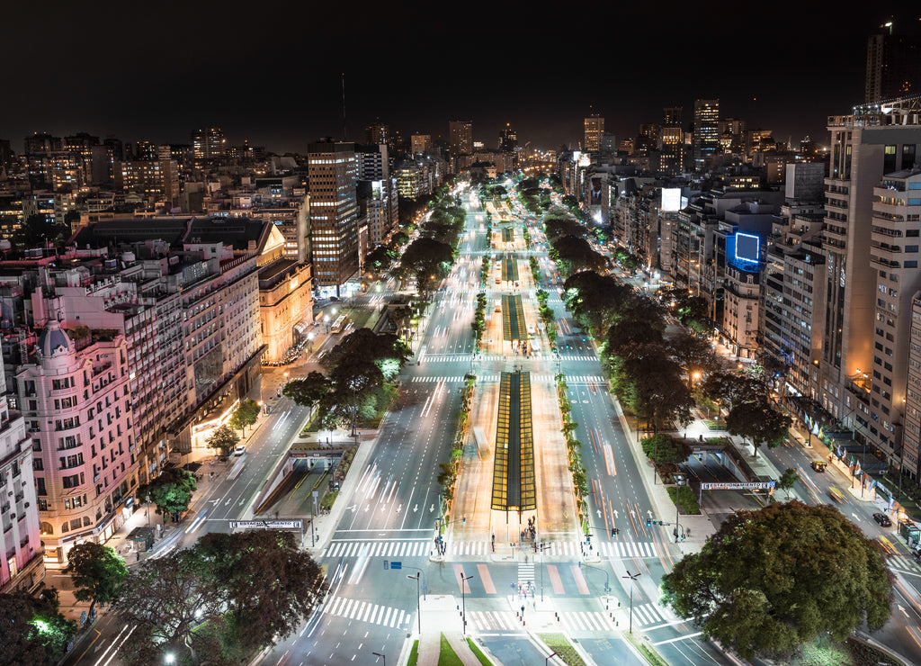 City of Buenos Aires at night